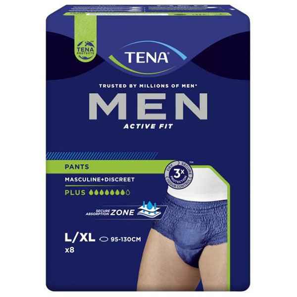 Tena Pants Men Active Fit Plus (8PK | Lrg/XLrg)