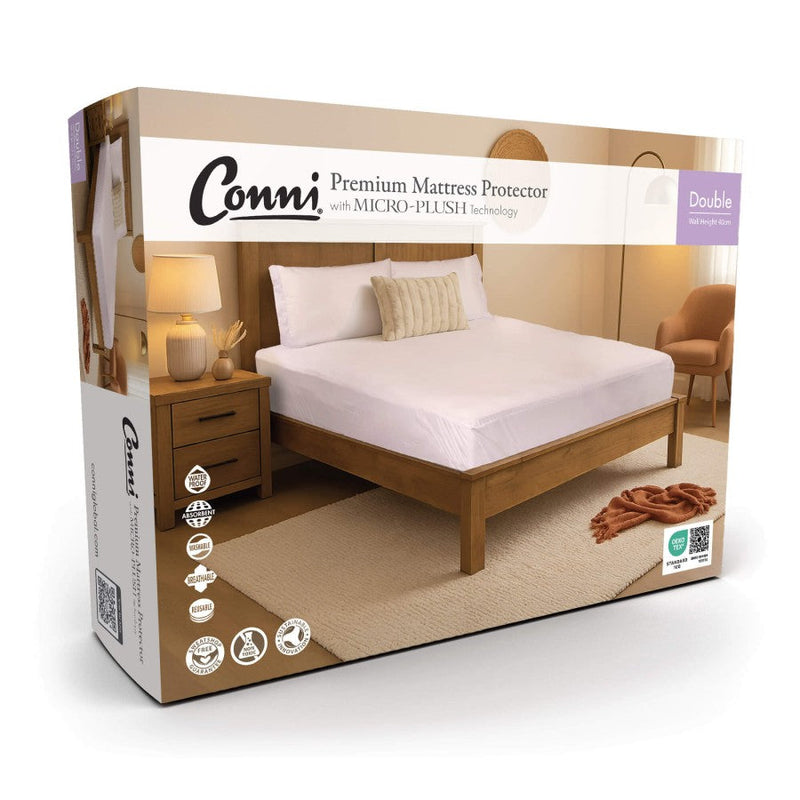 Conni Micro-Plush - Double Waterproof Fitted Sheet