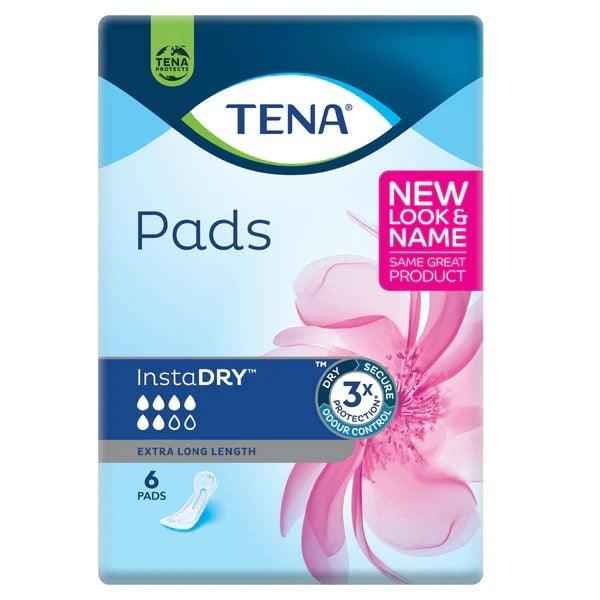 Tena Pads InstaDRY Extra Long Length (6PK)