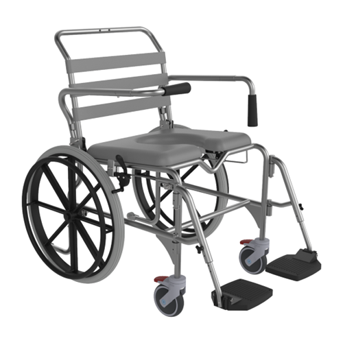 Aspire Shower Commodes - 460 mm Swing Away Footrest Shower Commode - Connect Mobility