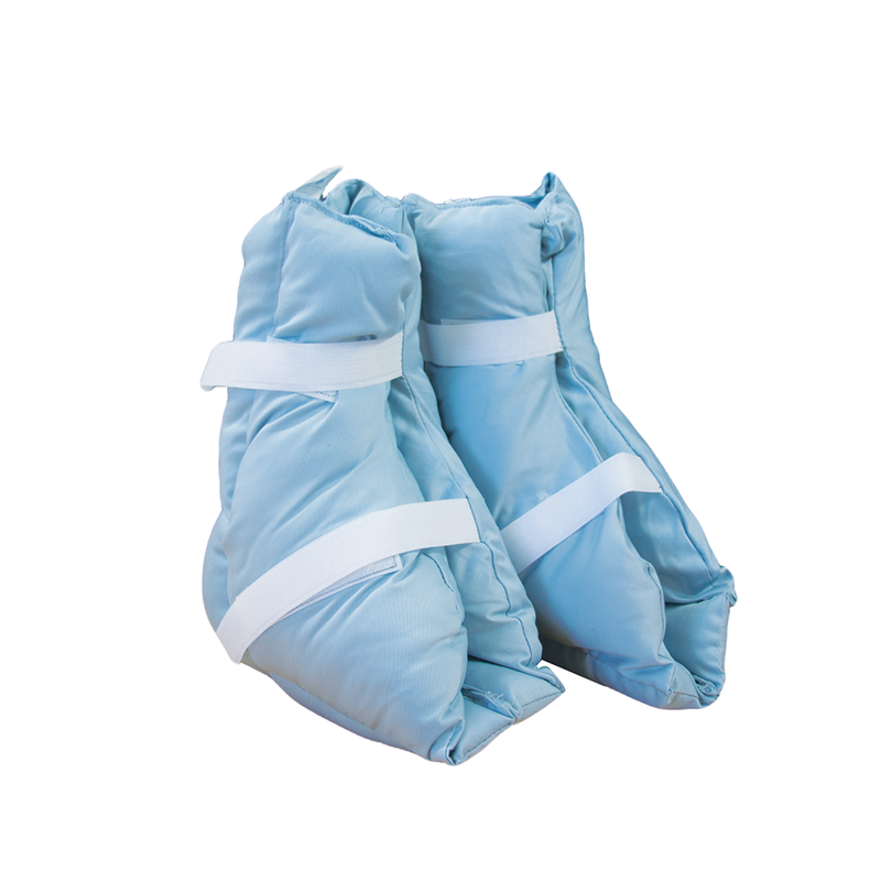 Aspire Heel Protector pair in light blue fleece