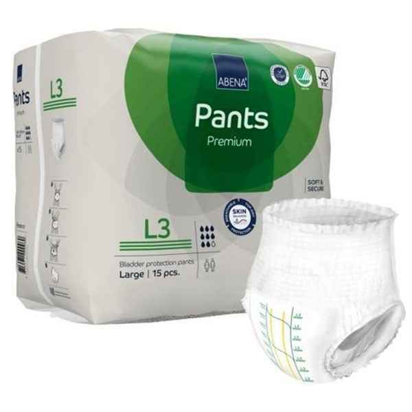 Abena Pants L3 Premium 8Drop (15PK | Large)