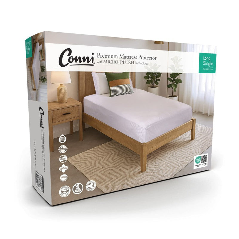Conni Micro-Plush - Long Single Waterproof Fitted Sheet
