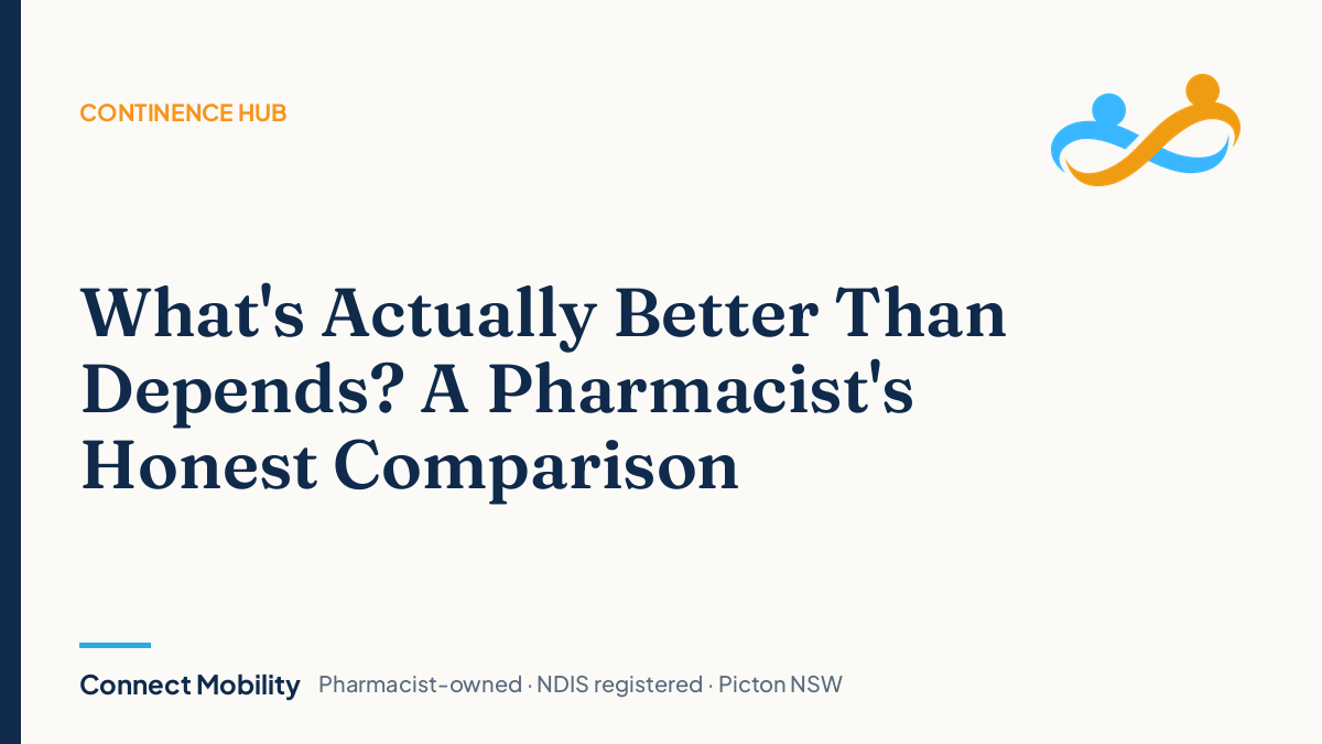 What's actually better than Depends, a pharmacist's comparison, Connect Mobility