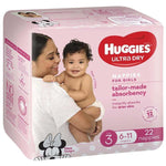 Huggies Ultra Dry Nappies Size 3 Crawler (6-11kg | 22PK) Girl - My Store