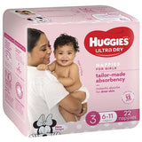 Huggies Ultra Dry Nappies Size 3 Crawler (6-11kg | 22PK) Girl - My Store