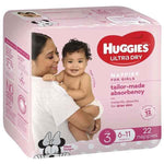 Huggies Ultra Dry Nappies Size 3 Crawler (6-11kg | 22PK) Girl