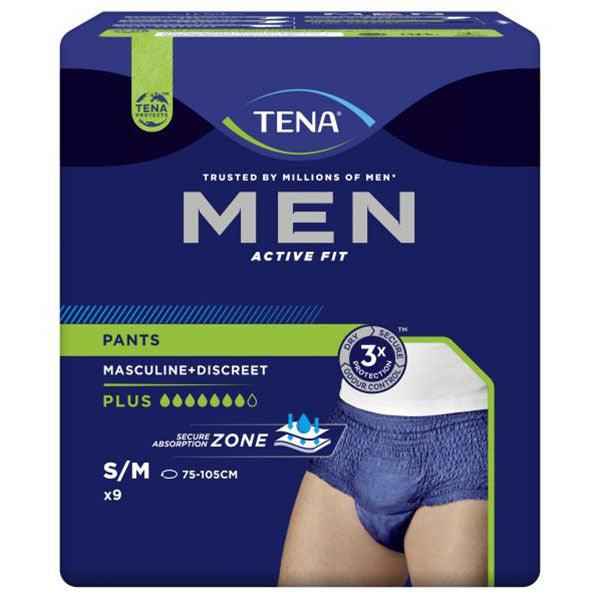 Tena Pants Men Active Fit Plus (9PK | Sml/Med)