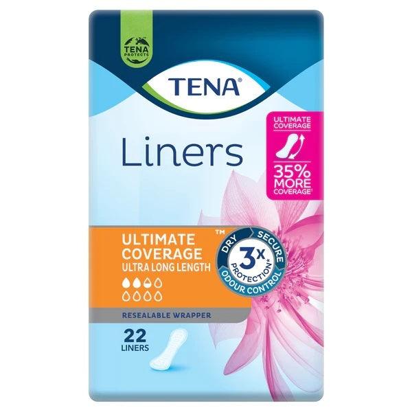 Tena Liners Ultimate Coverage Ultra Long Length (22PK) - My Store