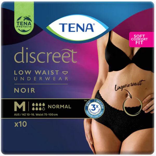 Tena Pants Women Discreet Low Waist Black (10PK | Medium) - My Store