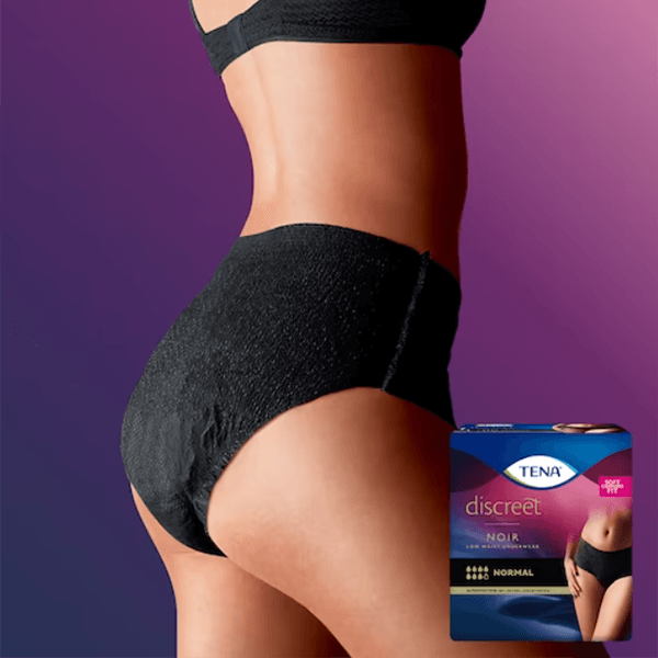 Tena Pants Women Discreet Low Waist Black (10PK | Medium) - My Store