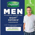 Depend Real Fit MEN Night Defence (8PK | Large) - My Store