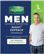 Depend Real Fit MEN Night Defence (8PK | Large)