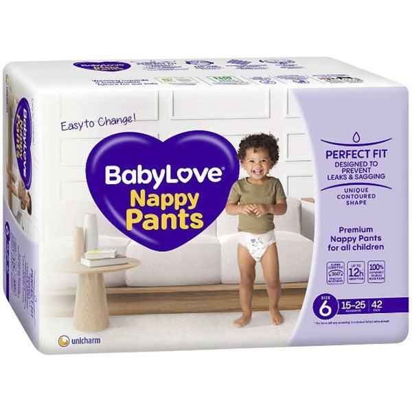 BabyLove Nappy Pants Size 6 (15-25kg | 42PK) Boy/Girl