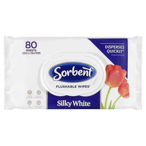 Sorbent Flushable Wipes (80PK)