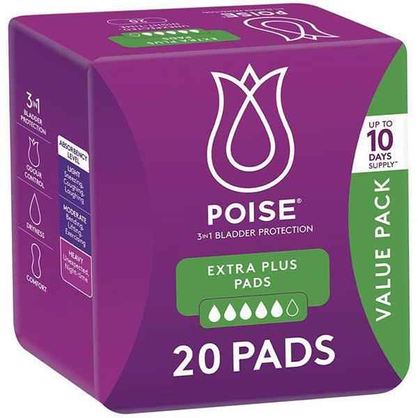 Poise Extra Plus Pads (20PK)