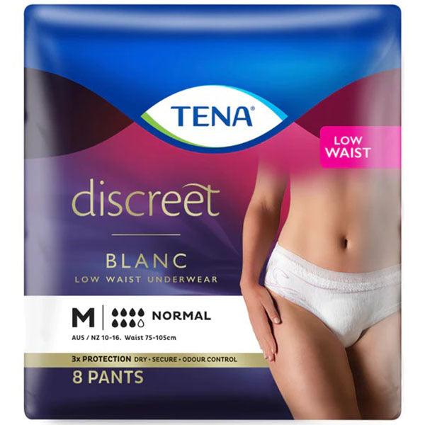 Tena Pants Women Discreet Low Waist White (8PK | Medium) - My Store