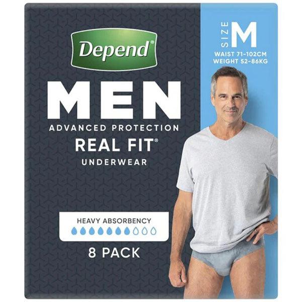 Depend® Real-Fit Underwear for Men (8PK | Medium) - My Store