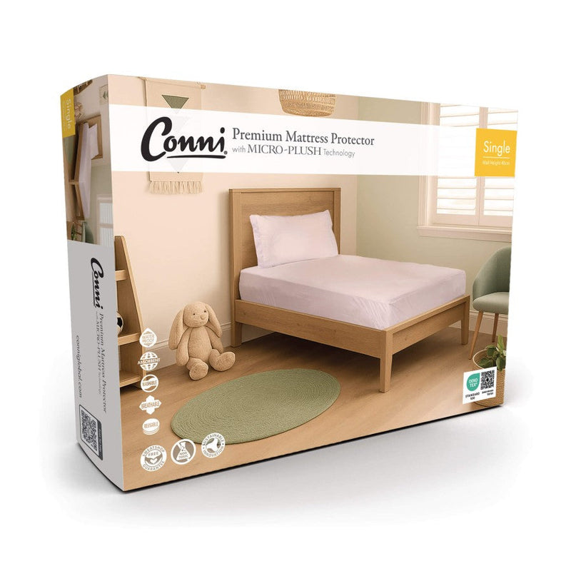 Conni Micro-Plush - Single Waterproof Fitted Sheet