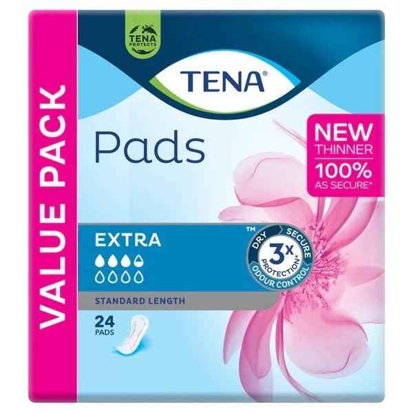 Tena Pads Extra Standard Length (24PK)