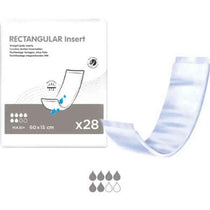 Rectangular Insert Pads Maxi pack with a pad shown beside it