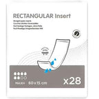 Rectangular Insert Pads Maxi 28 pack, front of pack