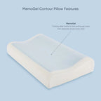 TheraMed MemoGel Contoured Cooling Pillow features guide