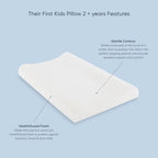 TheraMed Their First Pillow (Kids 2+) features diagram