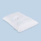 TheraMed Holey CNH Pillow (Side Sleepers) with ear hole in white cotton cover