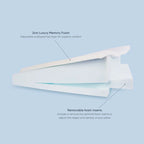 TheraMed Contoured Bed Wedge Pillow features diagram showing foam layers