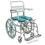 Juvo Mobile Shower Commode – Folding Self Propelled