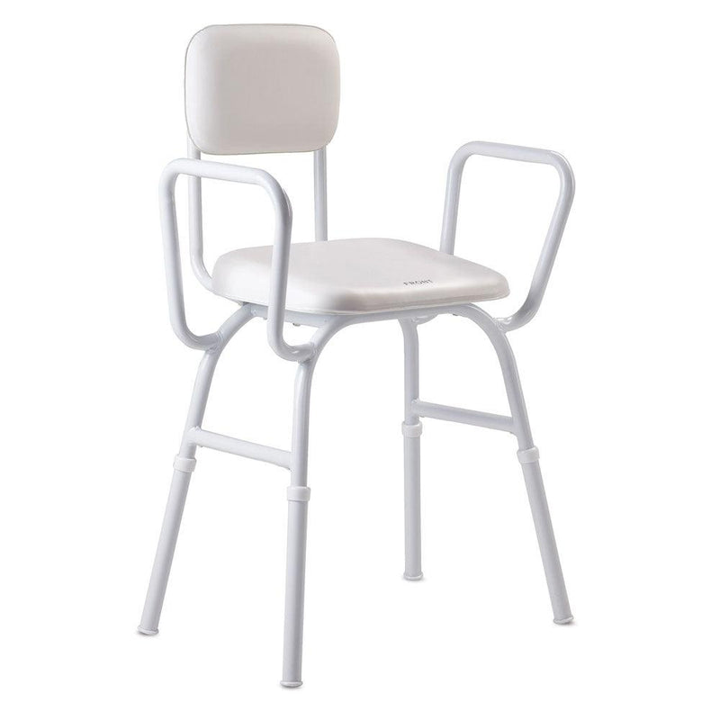 Shower Stool – Padded with Backrest - Connect Mobility