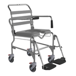 Aspire Shower Commodes - 460 mm Swing Away Footrest Shower Commode - Connect Mobility