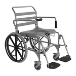 Aspire Shower Commodes - 460 mm Swing Away Footrest Shower Commode - Connect Mobility
