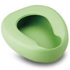 Bed Pan in green moulded plastic