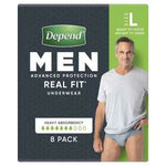 Depend® Real-Fit Underwear for Men (8PK | Medium)