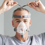 Fisher & Paykel Simplus Full Face CPAP Sleep Apnea Mask with ADJUSTABLE HEADGEAR-Sleep Mate CPAP