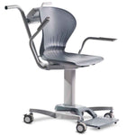 Healthweigh Chair Scales with armrests and footrest on castors