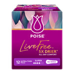 Poise® LiveFree Super Pad with No Wing (12PK) - Connect Mobility