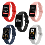 NHA 4G Medical Alarm Watch with GPS in five strap colours