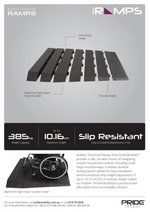 Pride Rubber Threshold Ramps - 7 Rises
