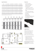 Pride Rubber Threshold Ramps - 7 Rises