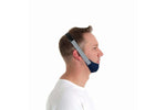 Man wearing the ResMed Chin Restraint Strap, side view