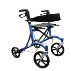 Premium Rollator Walker (Blue) with seat, backrest and bag