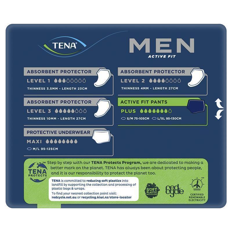 Tena Pants Men Active Fit Plus (8PK | Lrg/XLrg) - My Store