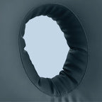 TheraMed Holey CNH Pillow ear hole in the charcoal cover