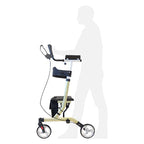 Walking Tutor with Seat shown with a user outline for height