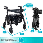 Stander Wonder Rollator Heavy Duty (EZ Fold-N-Go Heavy Duty Rollator)