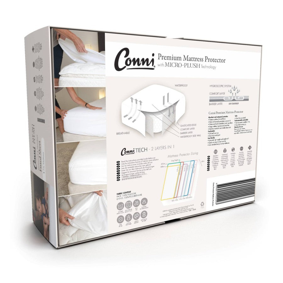 Conni Micro-Plush - Queen Waterproof Fitted Sheet