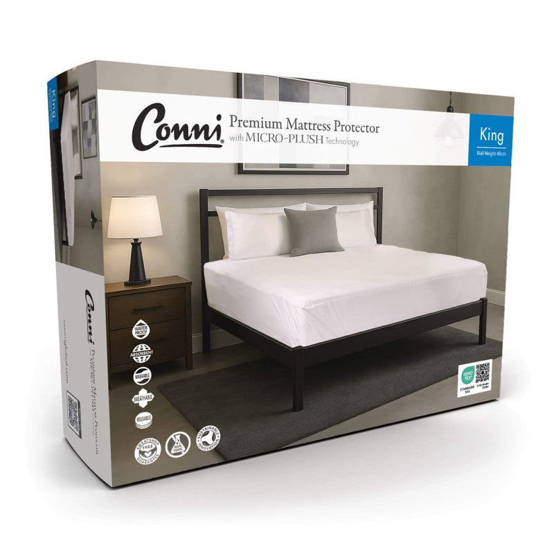 Conni Micro-Plush - King Waterproof Fitted Sheet